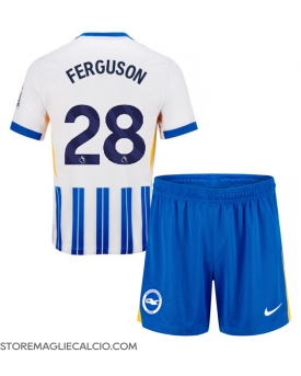 Brighton Evan Ferguson #28 Maglia Gara Casa Repliche 2024-25 Bambino Maniche Corte